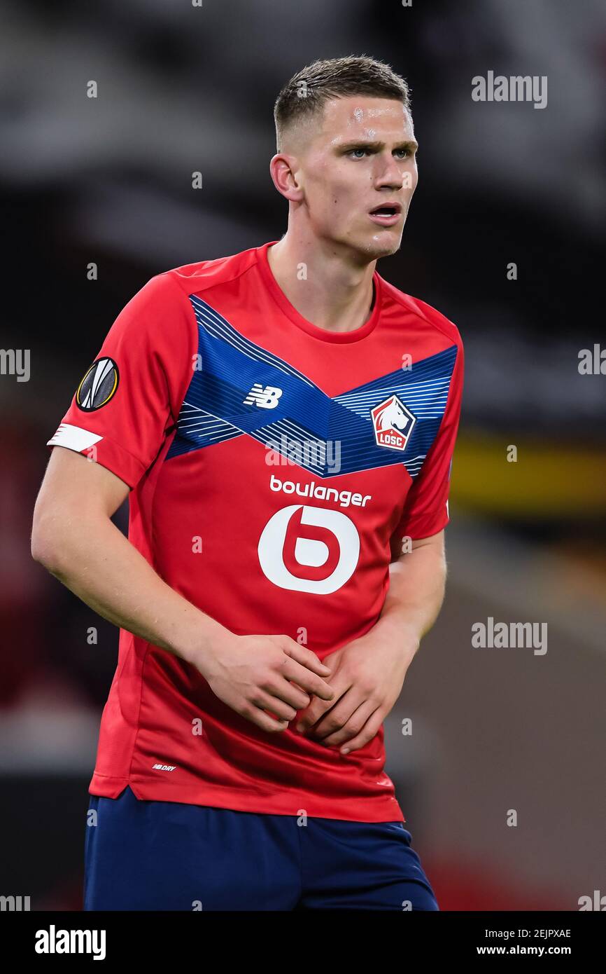 Lille France February 18 Sven Botman Of Losc Lille During The Uefa Europa League Match Between Lille Osc And Ajax At Stade Pierre Mauroy On Februa Stock Photo Alamy