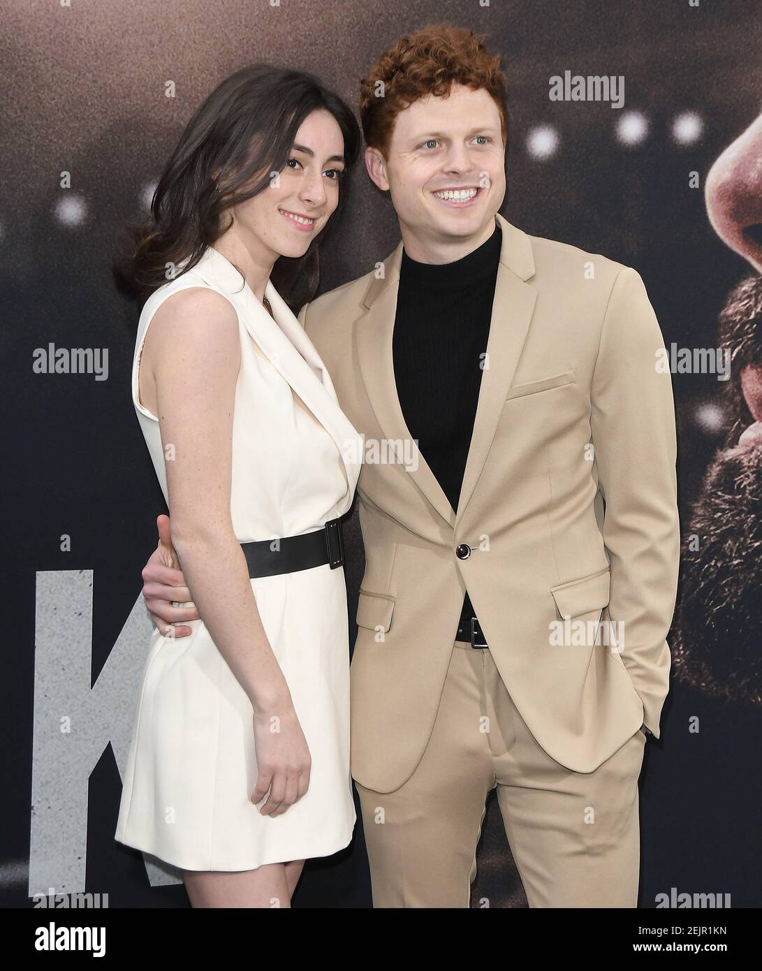(LR) Natalie Rousseau and Caleb Foote at the Warner Bros Pictures' THE WAY BACK Los Angeles