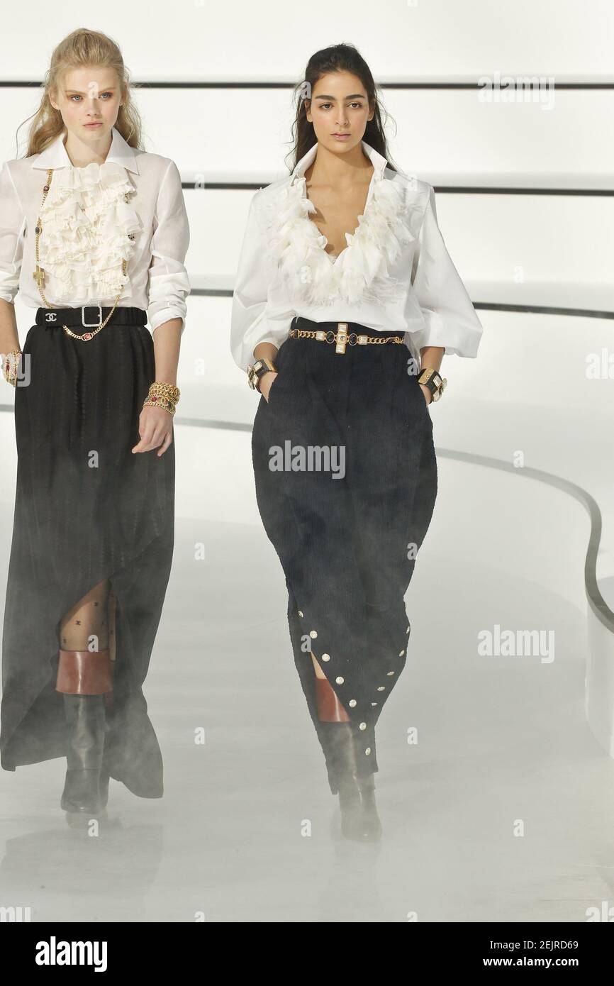 Model Nora Attal walks on the runway at the Chanel fashion show during Fall  / Winter 2020 / 2021 Fashion Week in Paris, France on Mar. 3, 2020. (Photo  by Jonas Gustavsson/Sipa USA Stock Photo - Alamy