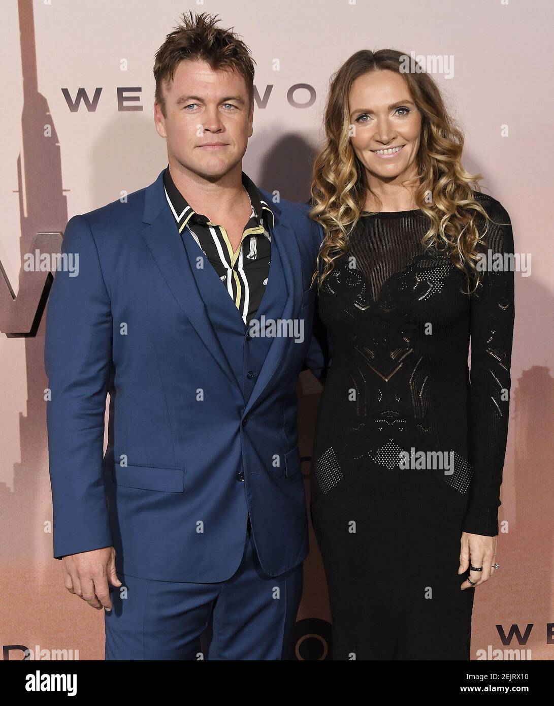 (L R) Luke Hemsworth and Samantha Hemsworth at the HBO’s WESTWORLD