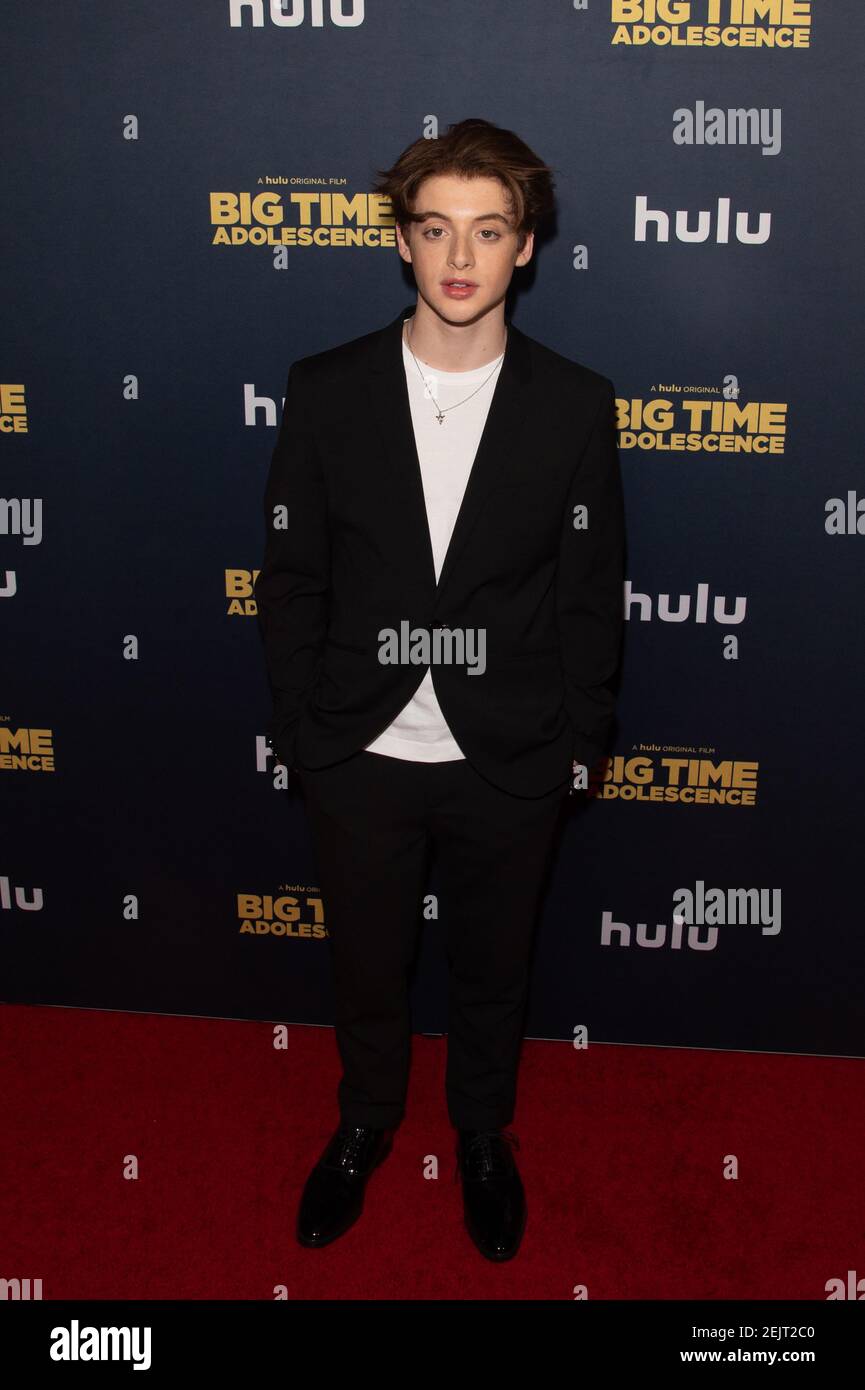 Thomas Barbusca attends the premiere of "Big Time Adolescence" at