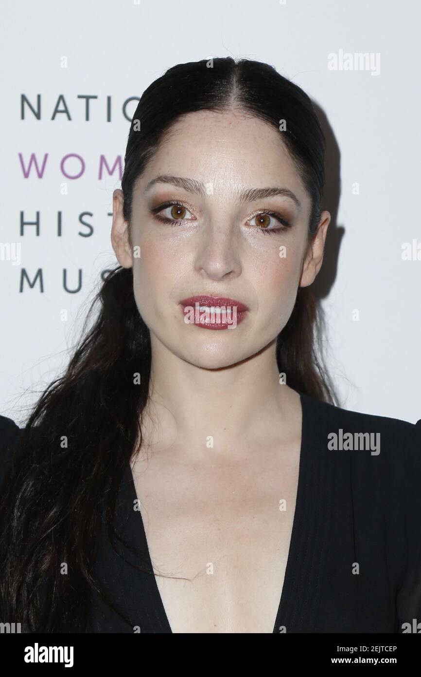 Anna Hopkins walking the red carpet at The National Women's History ...