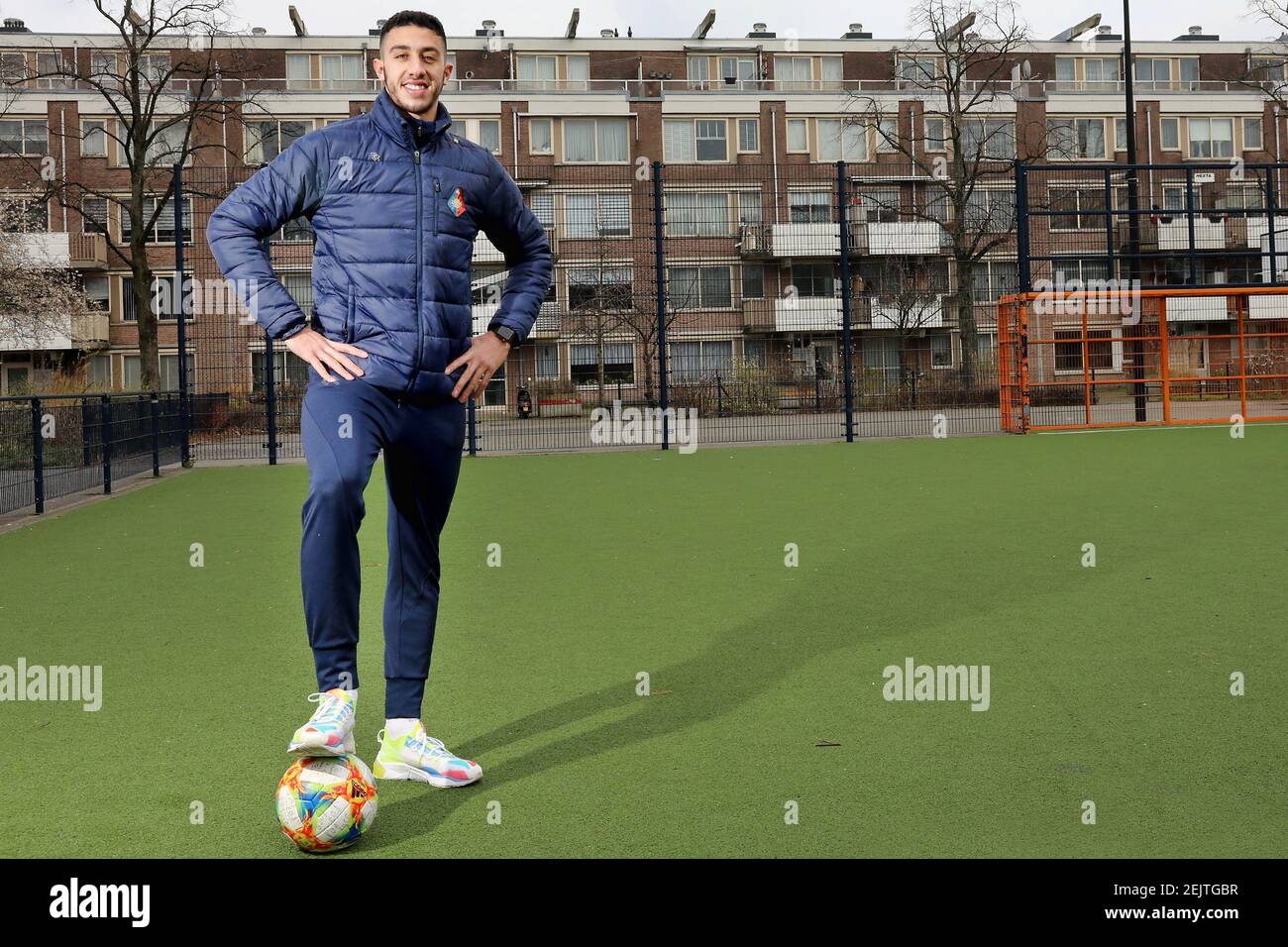 AMSTERDAM, 06032020, Reda Kharchouch on his childhood pitch