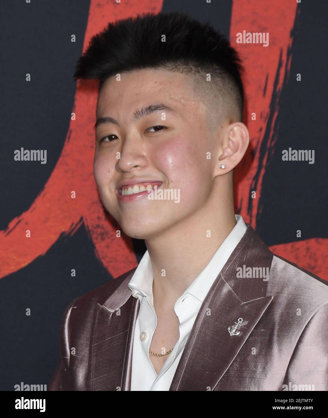 Rich Brian arrives at the Disney’s MULAN World Premiere held at the