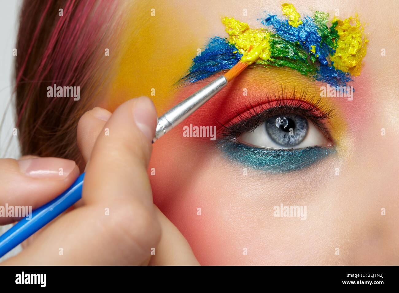 Glitter face paint hi-res stock photography and images - Alamy