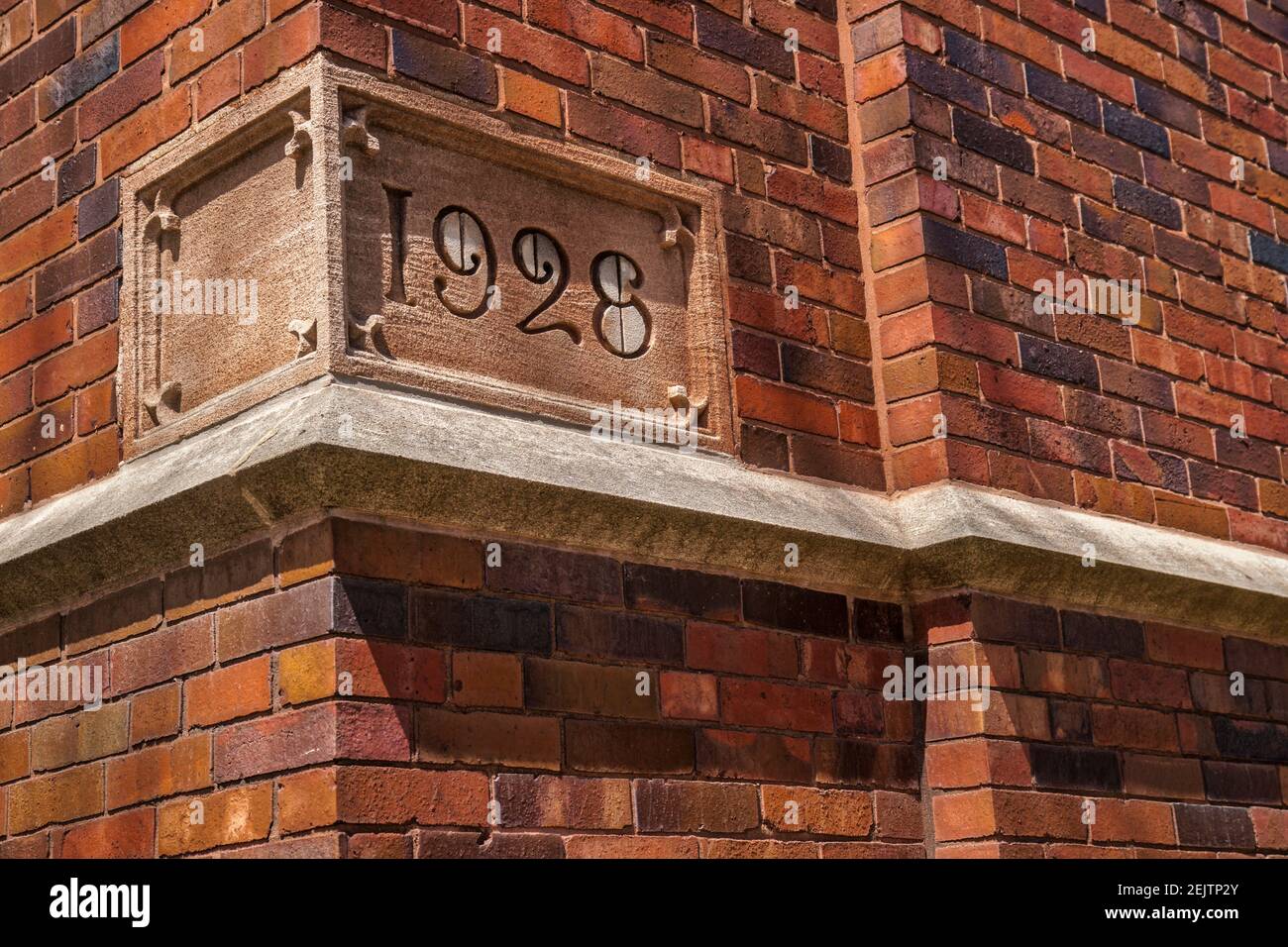 The cornerstone of the historic Berry United Methodist Church, an urban