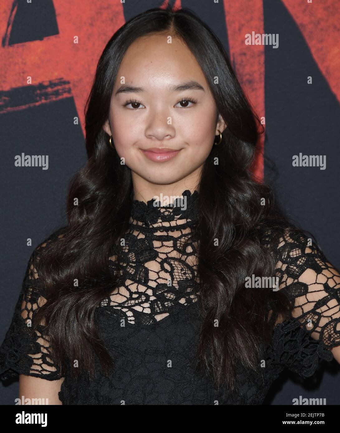 Nicole Laeno arrives at the Disney’s MULAN World Premiere held at the