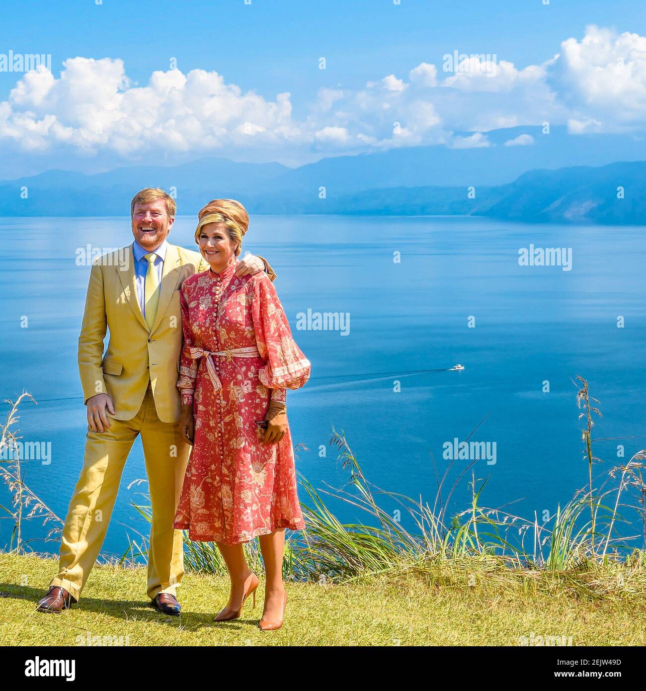 King Willem-Alexander and Queen Maxima of The Netherlands visit Lake ...