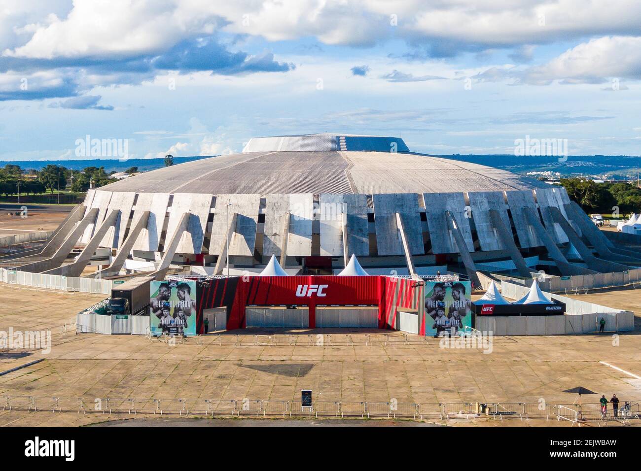 Mar 14, 2020; Brasilia, Brazil; A general view outside before UFC Fight Night at Ginasio Nilson Nelson. Mandatory Credit: Jason da Silva-USA TODAY Sports/Sipa USA Stock Photo