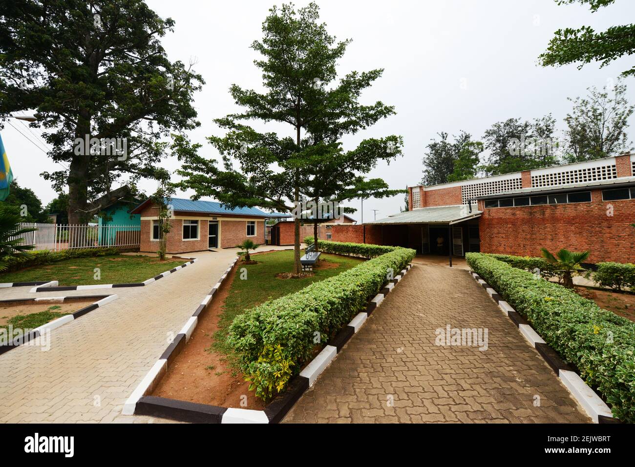Nyamata genocide memorial in Rwanda. Stock Photo