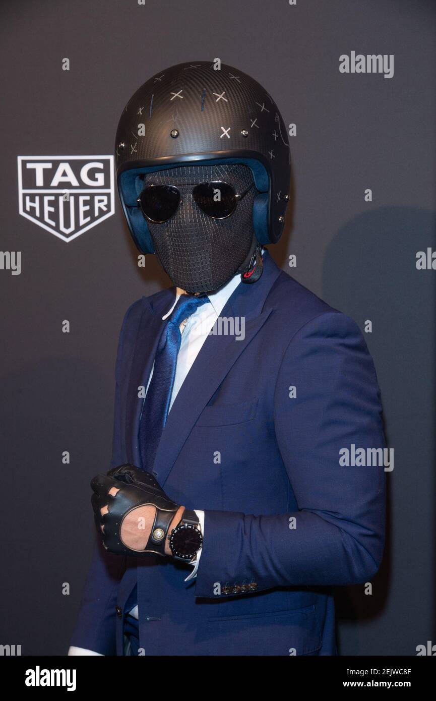 The Suited Racer attends the Launch of The New Connected Watch by TAG Heuer  at the Caldwell Factory in New York City. (Photo by Ron Adar / SOPA  Images/Sipa USA Stock Photo -