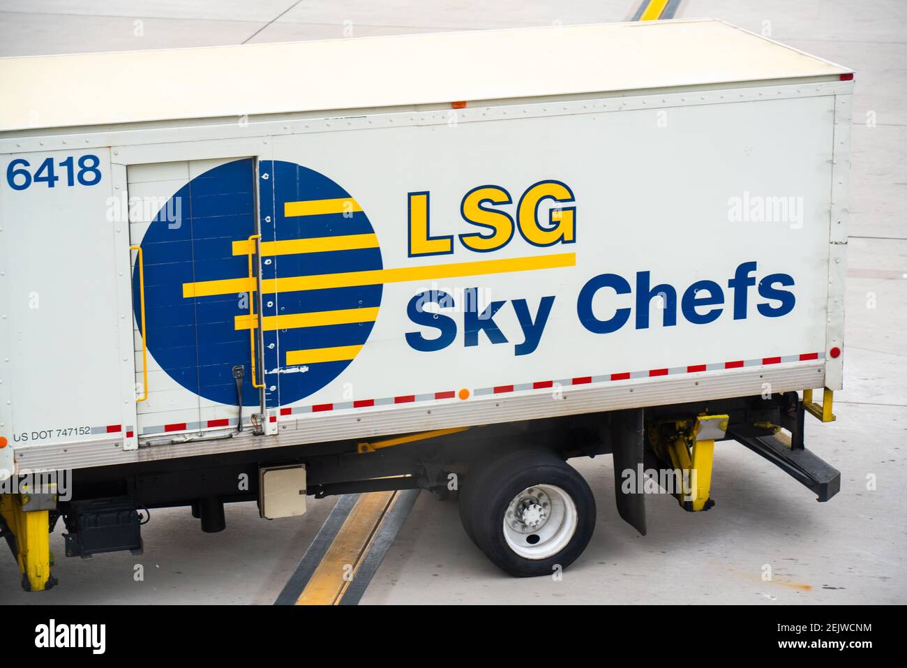 LSG Sky Chefs logo seen on a delivery vehicle at Phoenix Sky Harbor ...