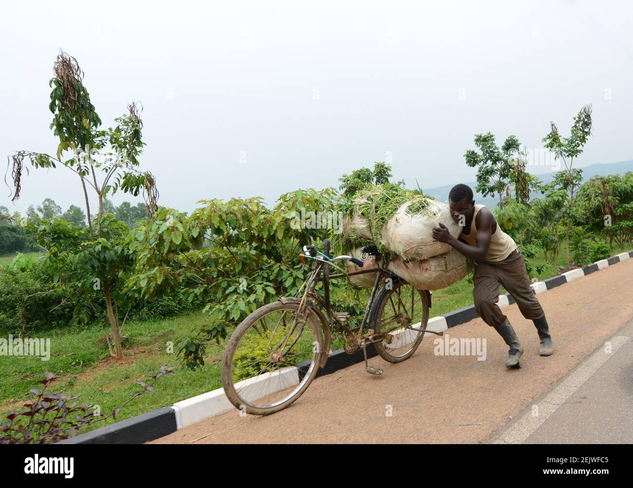 African boy with bicycle hi-res stock photography and images - Alamy