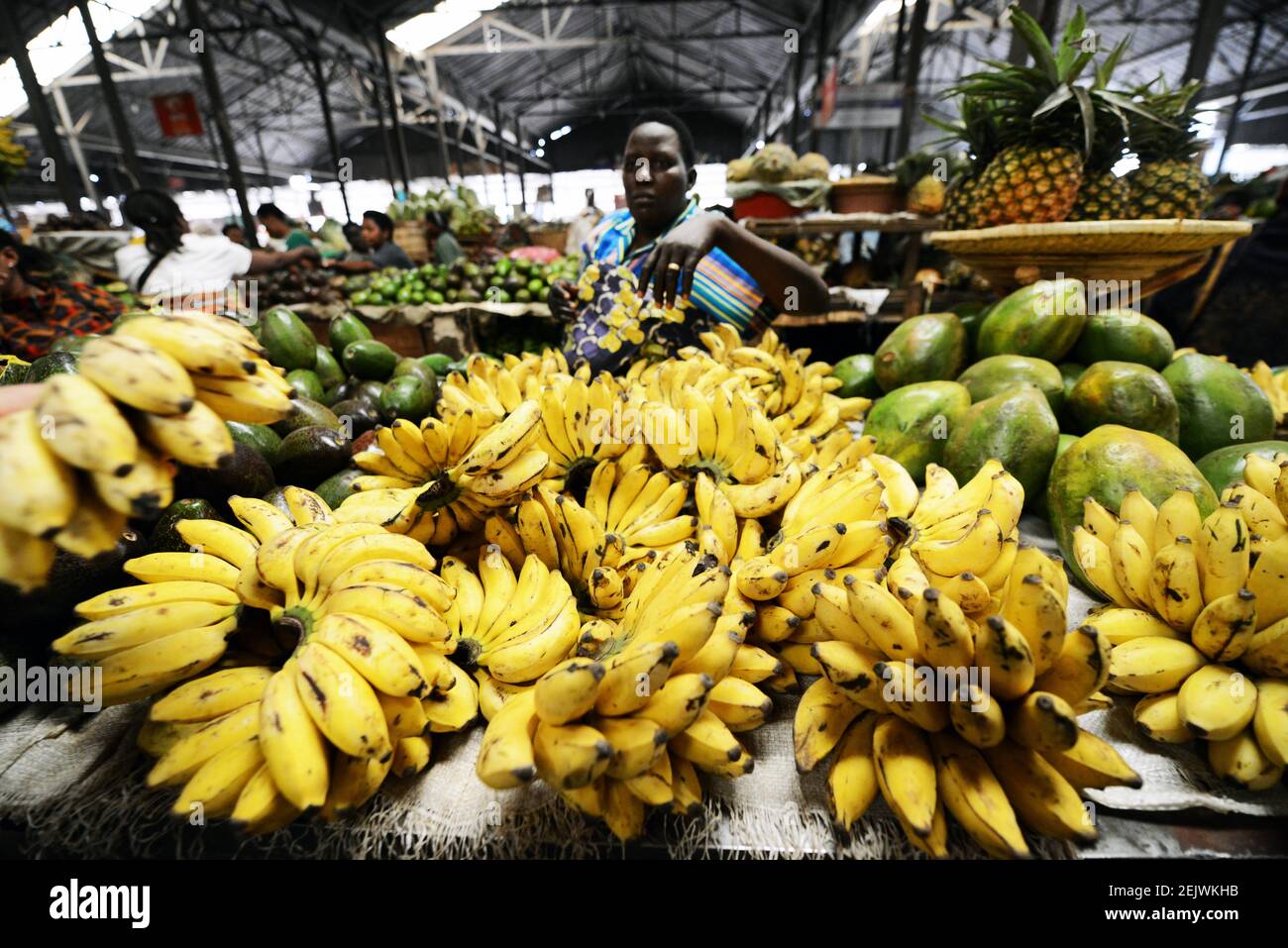 The vibrant Kimironko Market in Kigali, Rwanda Stock Photo Alamy
