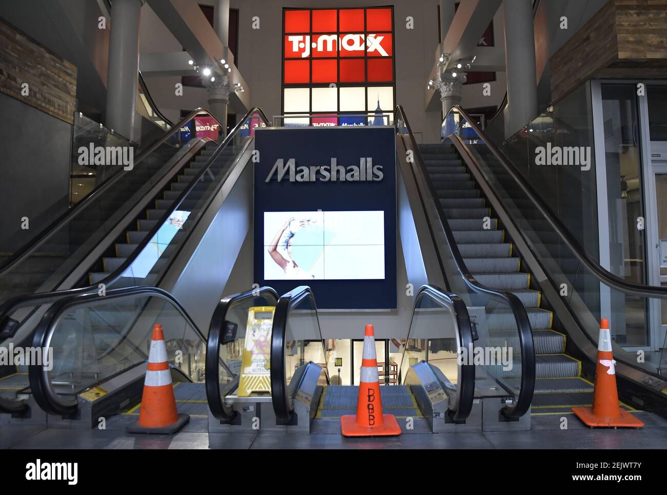 The Manhattan Sixth Avenue Marshalls and TJ Maxx closed today,Thursday,  March 19, 2020 in New York, NY. Eric Herman, Chief Executive Officer &  President of TJX. announced Thursday that it will be