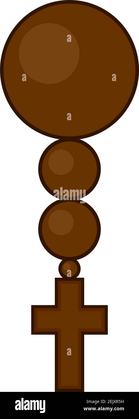 Rosary symbol Stock Vector