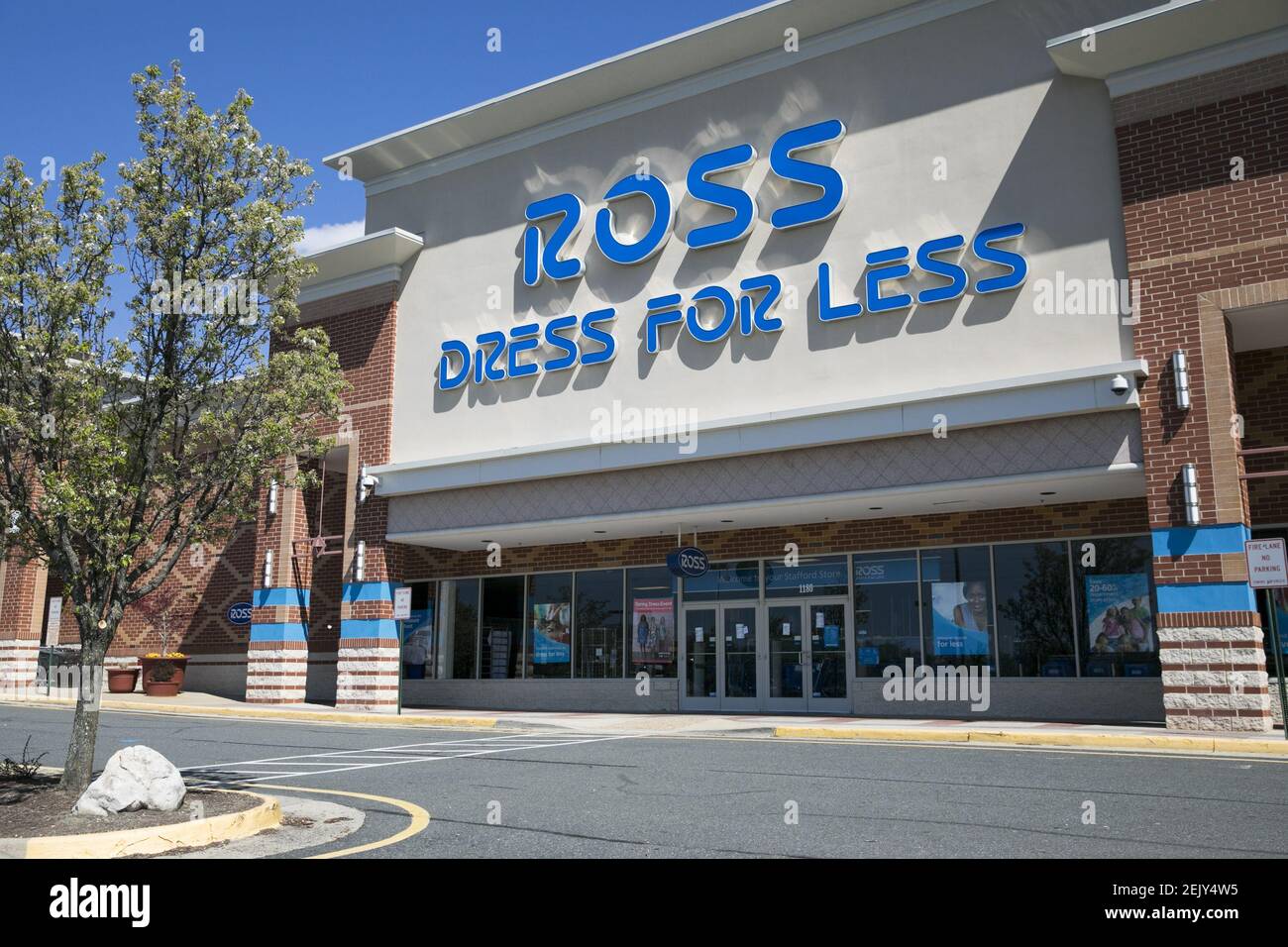 Ross Store Sign A logo sign outside of a Ross Stores retail store location in Stafford ...