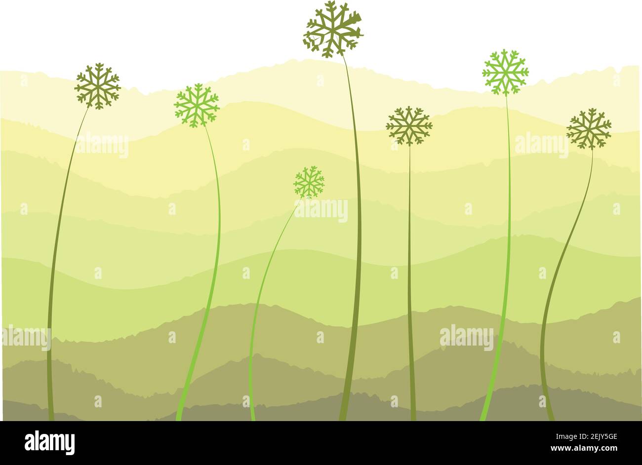vector green garden background Stock Vector