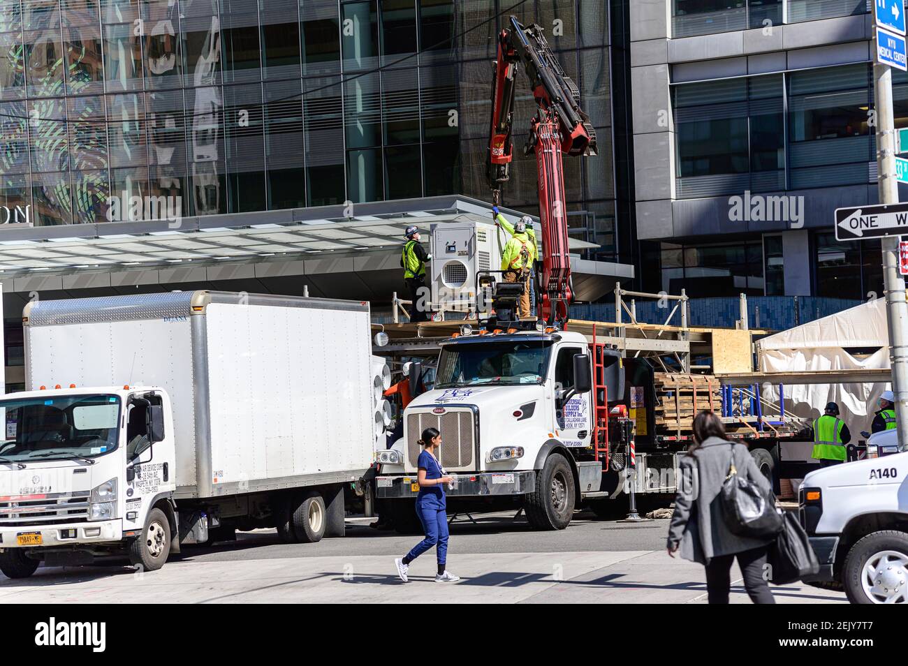 Amid an an anticipated apex in COVID19 deaths, construction workers