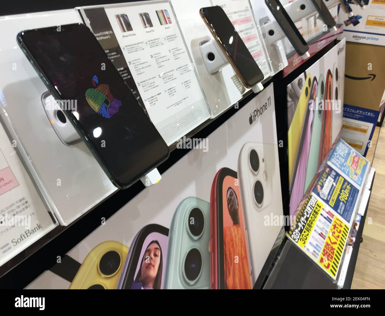 Apple iPhone 11 are seen at the largest Apple Store in the Ginza