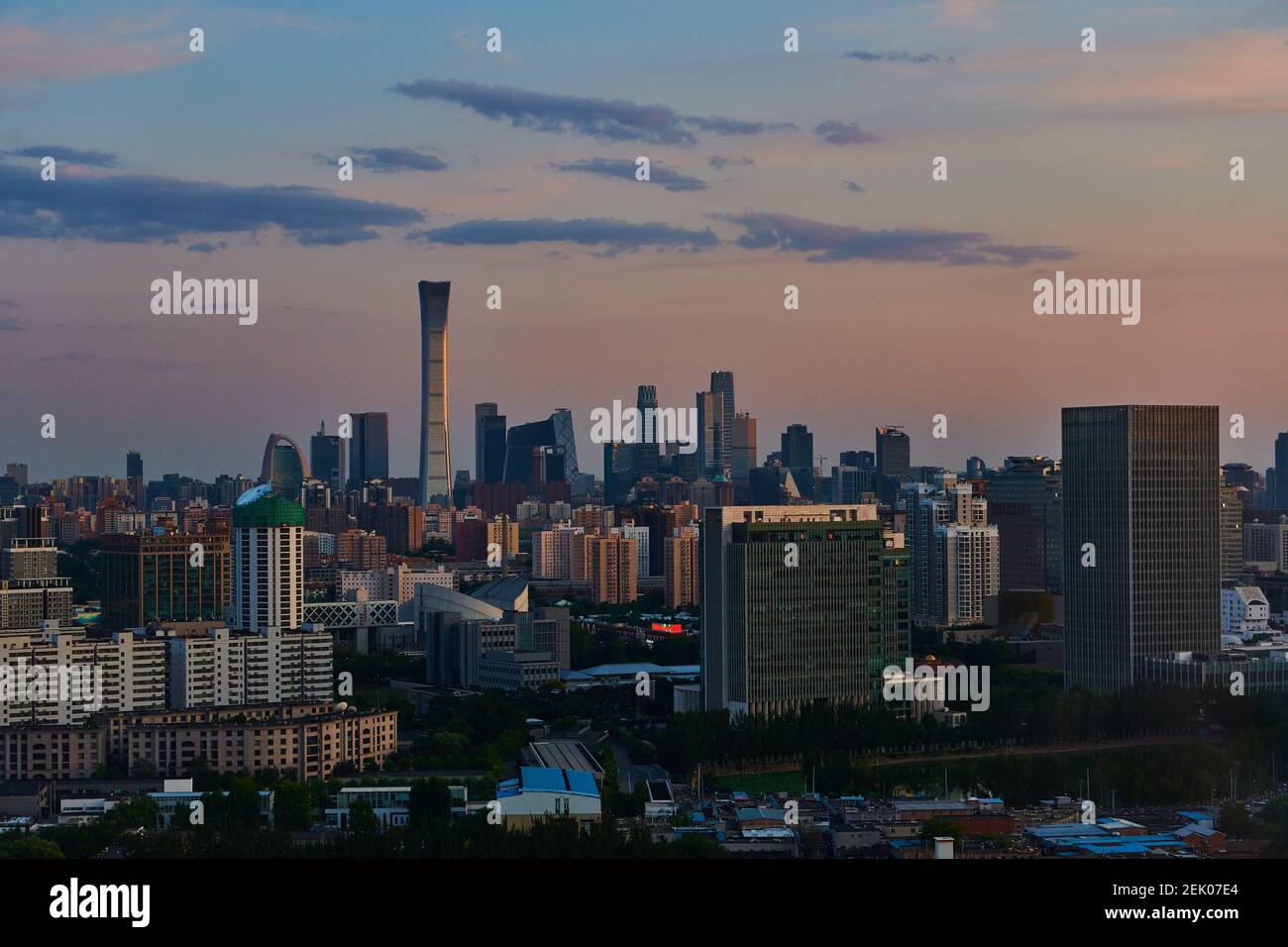 Beijing landmarks, including the China Zun, stand to form a skyline at ...