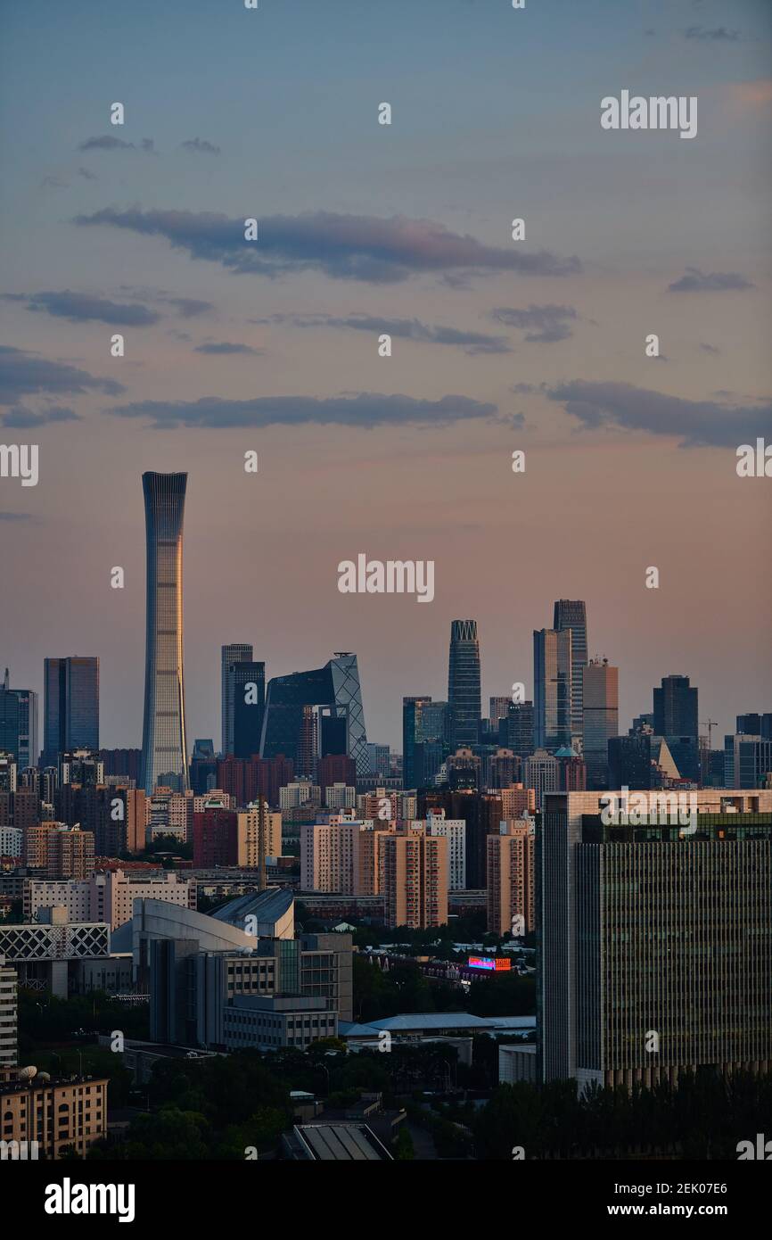 Beijing landmarks, including the China Zun, stand to form a skyline at ...