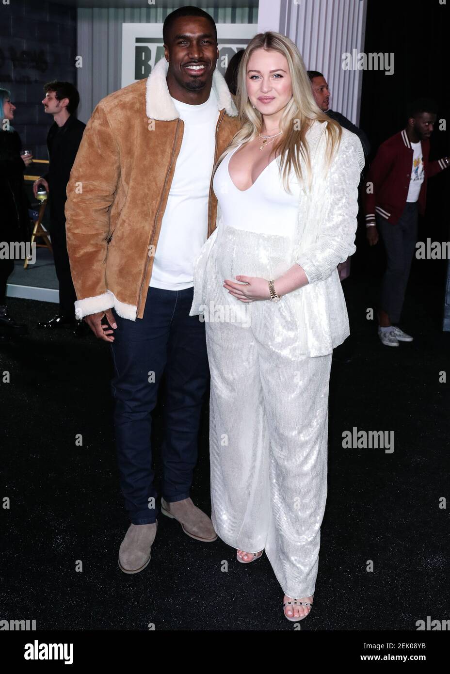 (FILE) Iskra Lawrence and Boyfriend Philip Payne First Child