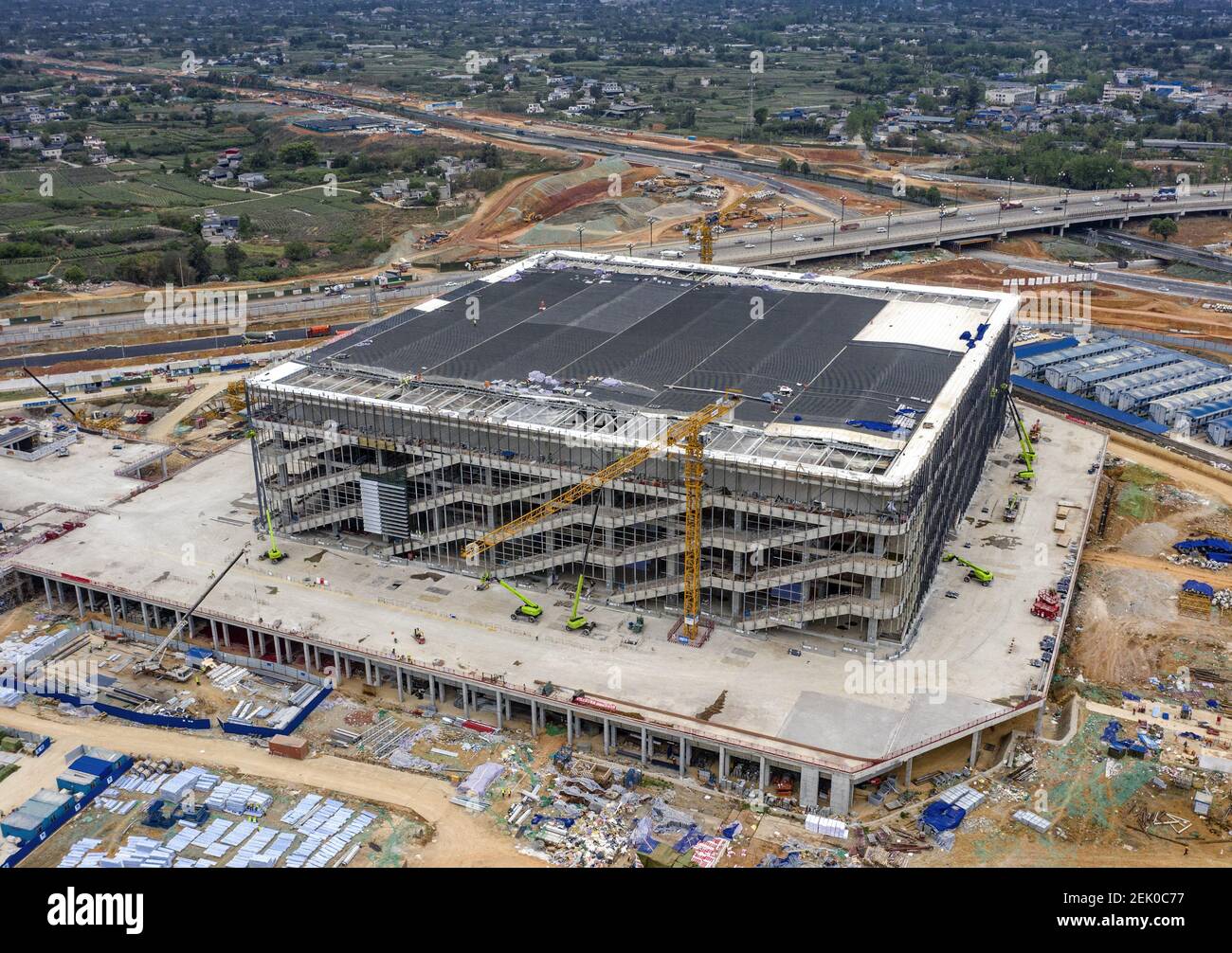 An aerial view of Dong'an Lake Stadium, at which 2021 Summer World