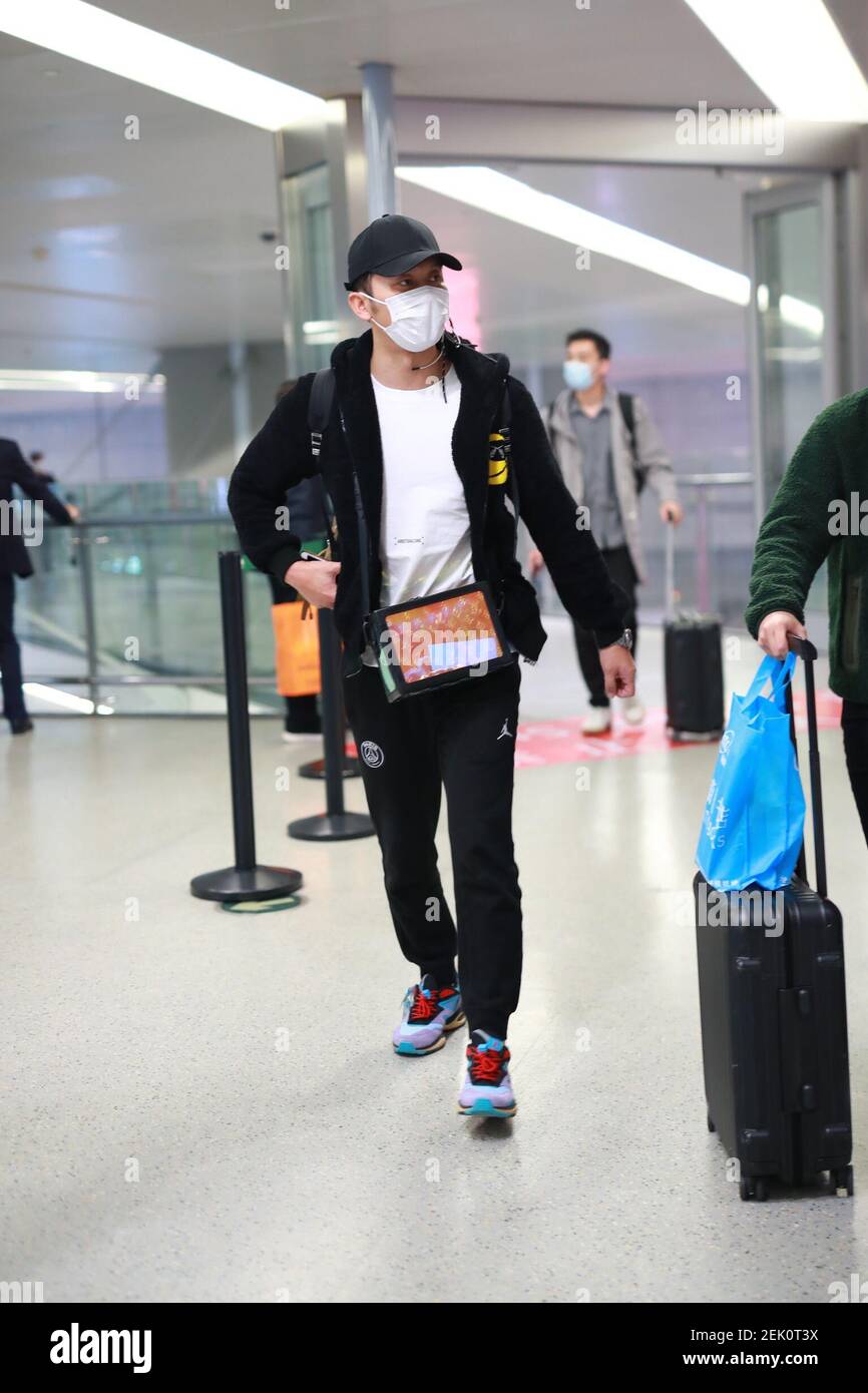 Chinese actor and director Li Chen or Jerry Li shows up at a Shanghai ...