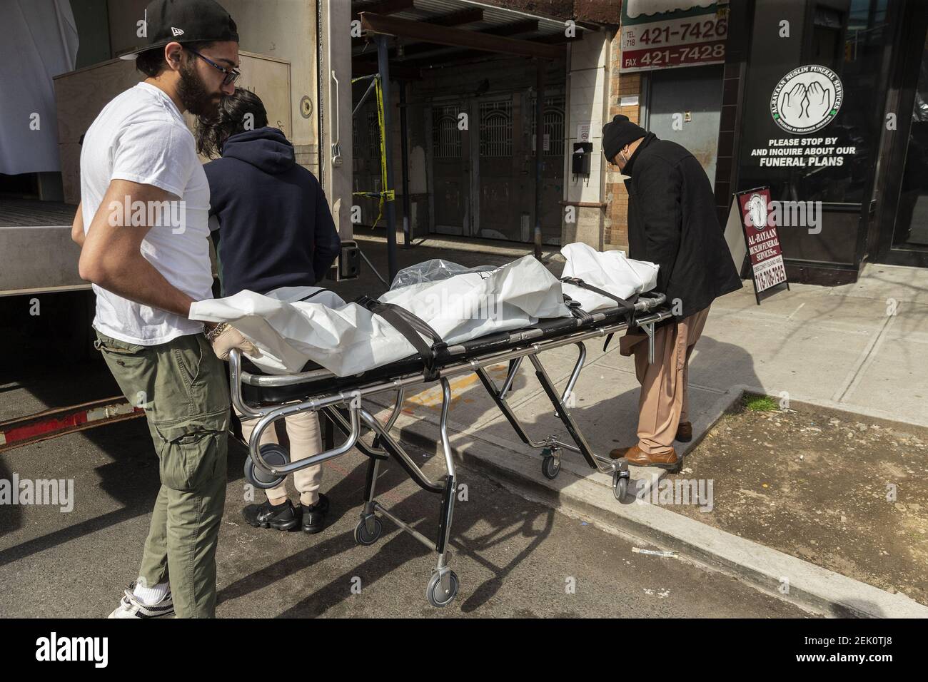 (EDITORS NOTE Image depicts death) Body moved from refrigerated