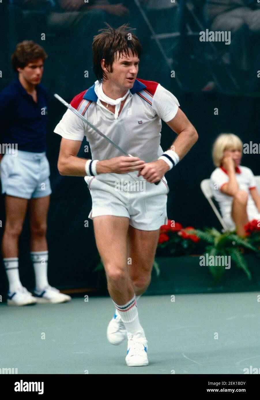 American tennis player Jimmy Connors, US Open 1991 Stock Photo Alamy