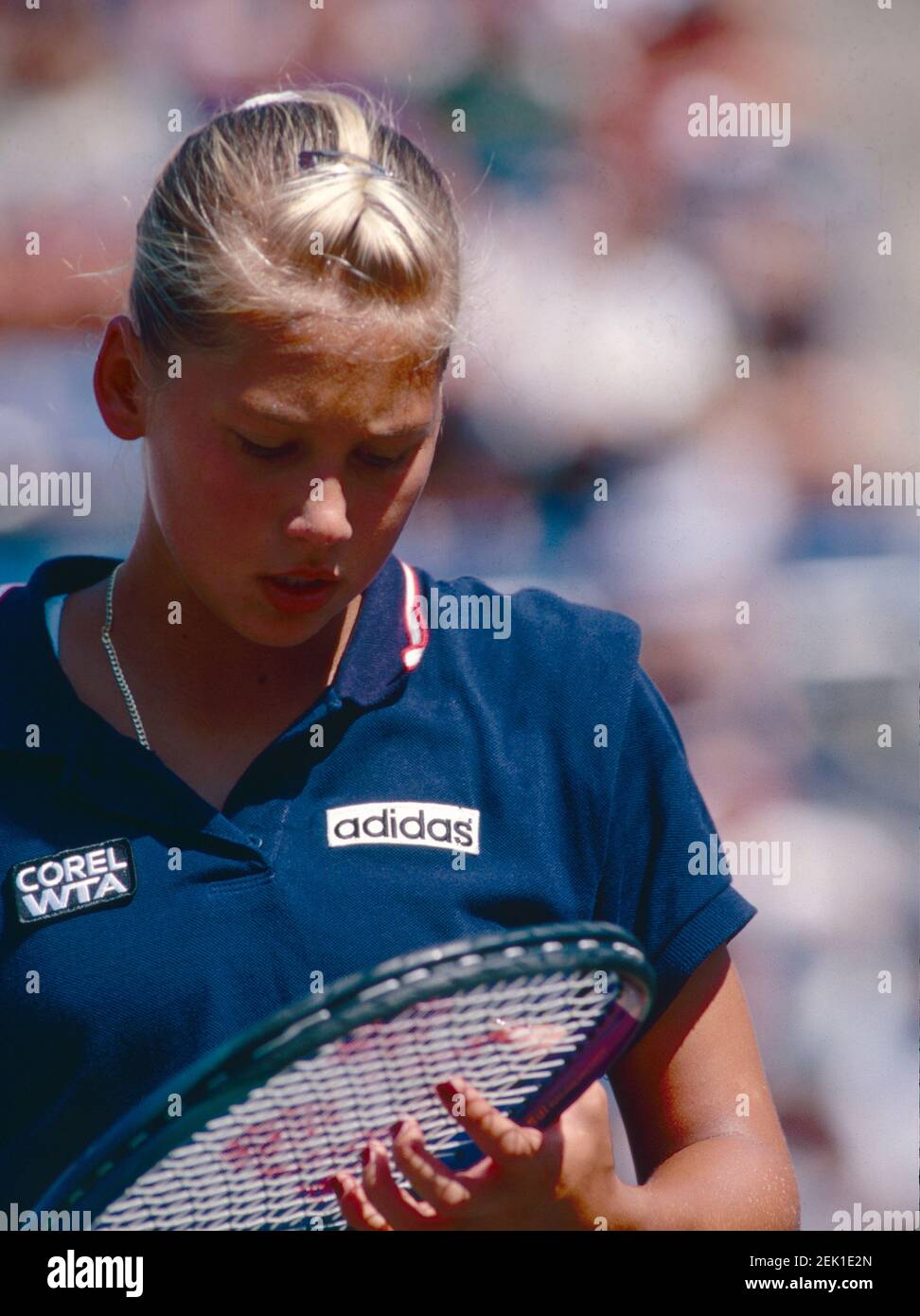 Russian tennis player Anna Kournikova, 1996 Stock Photo