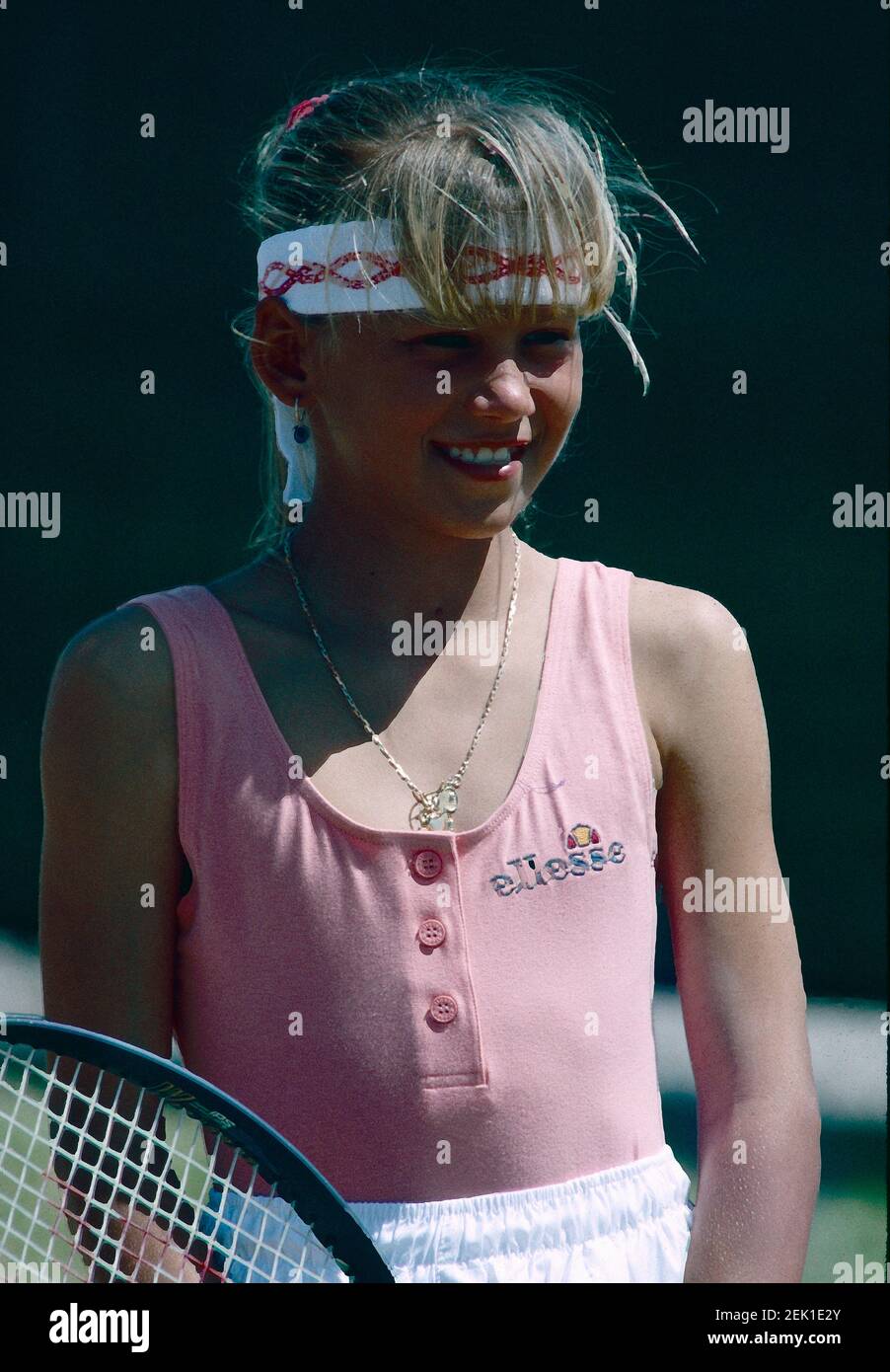 Russian tennis player Anna Kournikova, Baccara 1990s Stock Photo - Alamy