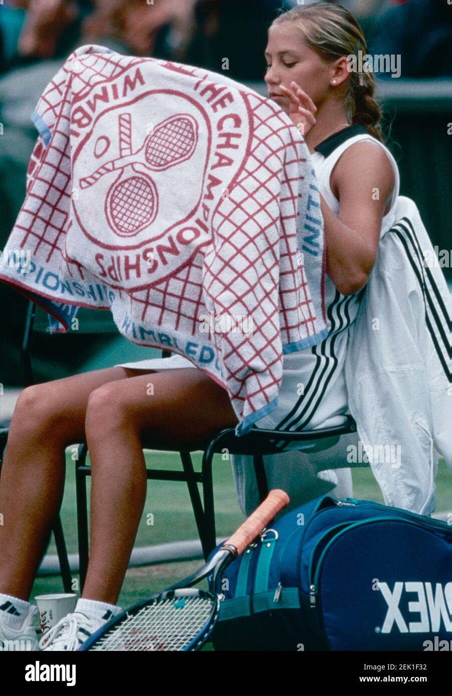 Russian tennis player Anna Kournikova speaks at a Pictures | Getty Images