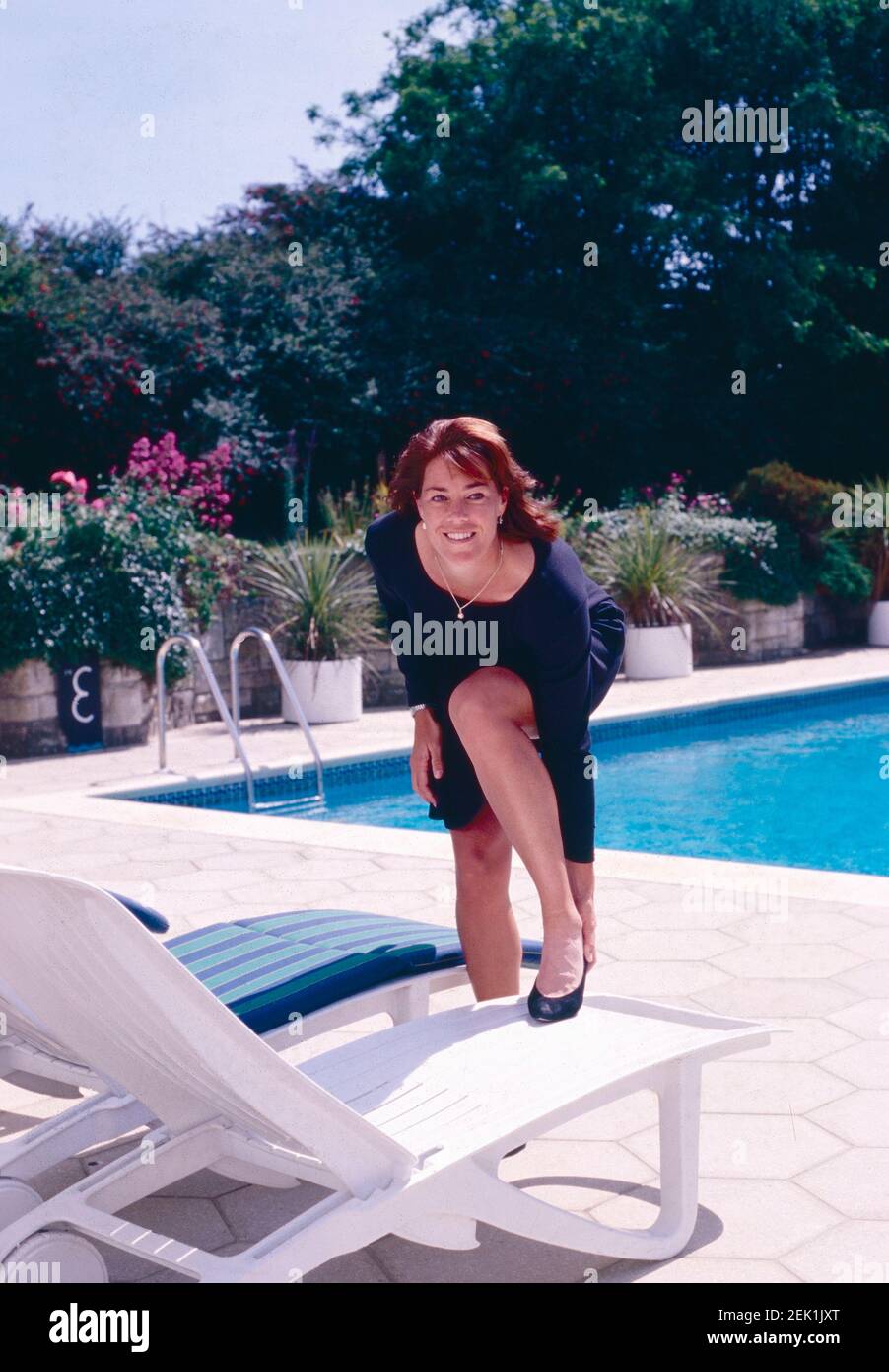 Canadian tennis player Jill Hetherington, Eastbourne 1995 Stock Photo