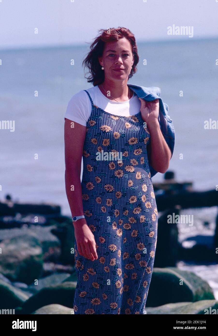 Canadian tennis player Jill Hetherington, Eastbourne 1995 Stock Photo