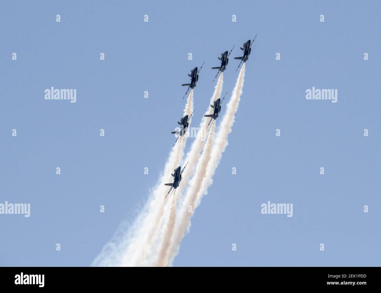 May 06, 2020: The Blue Angels' McDonnell Douglas F/A-18 Hornets fly ...