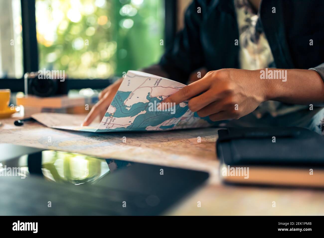 Route planning interface hi-res stock photography and images - Alamy