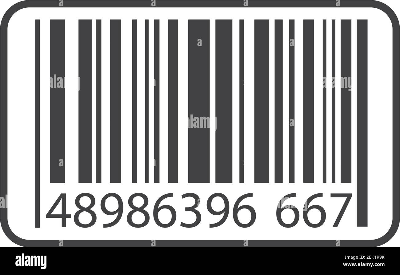 Barcode icon template item scan mark Royalty Free Vector