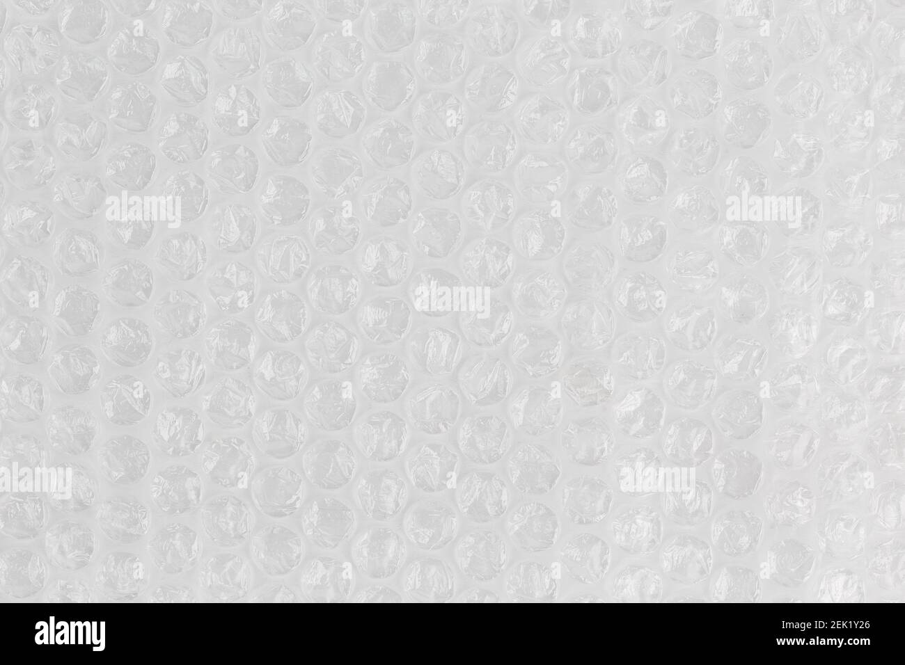 air bubble wrap - real life close-up flat texture and background Stock Photo