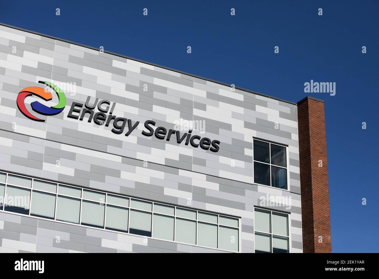 A logo sign outside of a facility occupied by UGI Energy Services in