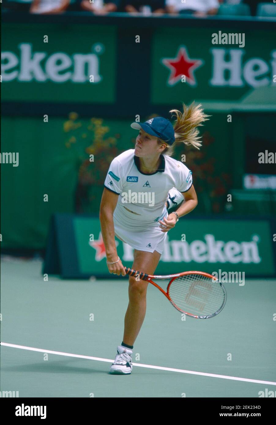 Belgian tennis player Justine Henin, 2002 Stock Photo