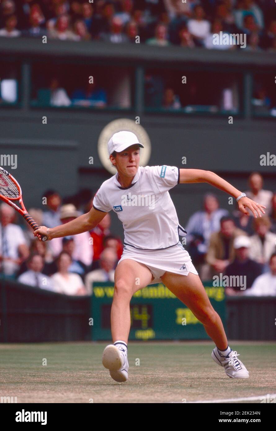Belgian tennis player Justine Henin, Wimbledon, UK 2002 Stock Photo Alamy