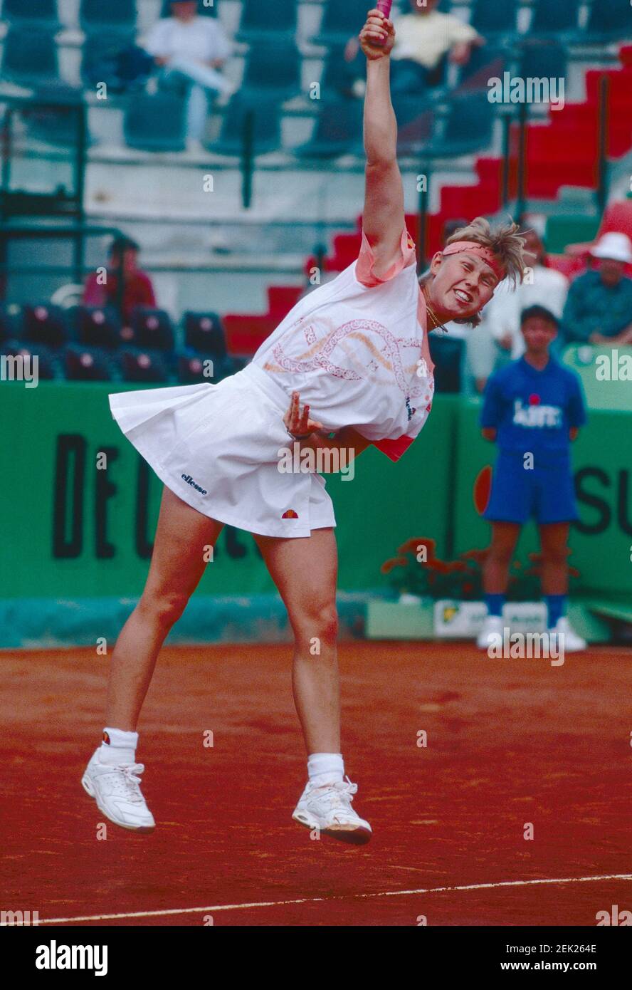 German tennis player Anke Huber, Internazionali, Rome 1993 Stock Photo Alamy