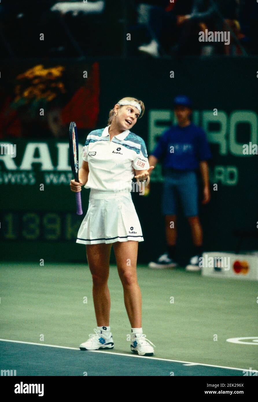 German tennis player Anke Huber, European Indoors, Zurich, Switzerland 1996  Stock Photo - Alamy