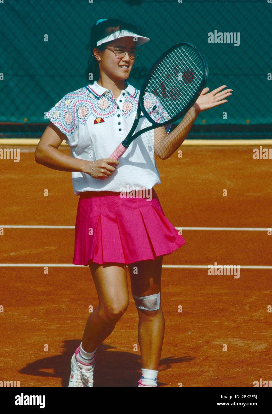 American tennis player Kimberly Po, Roland Garros, France 1992 Stock Photo