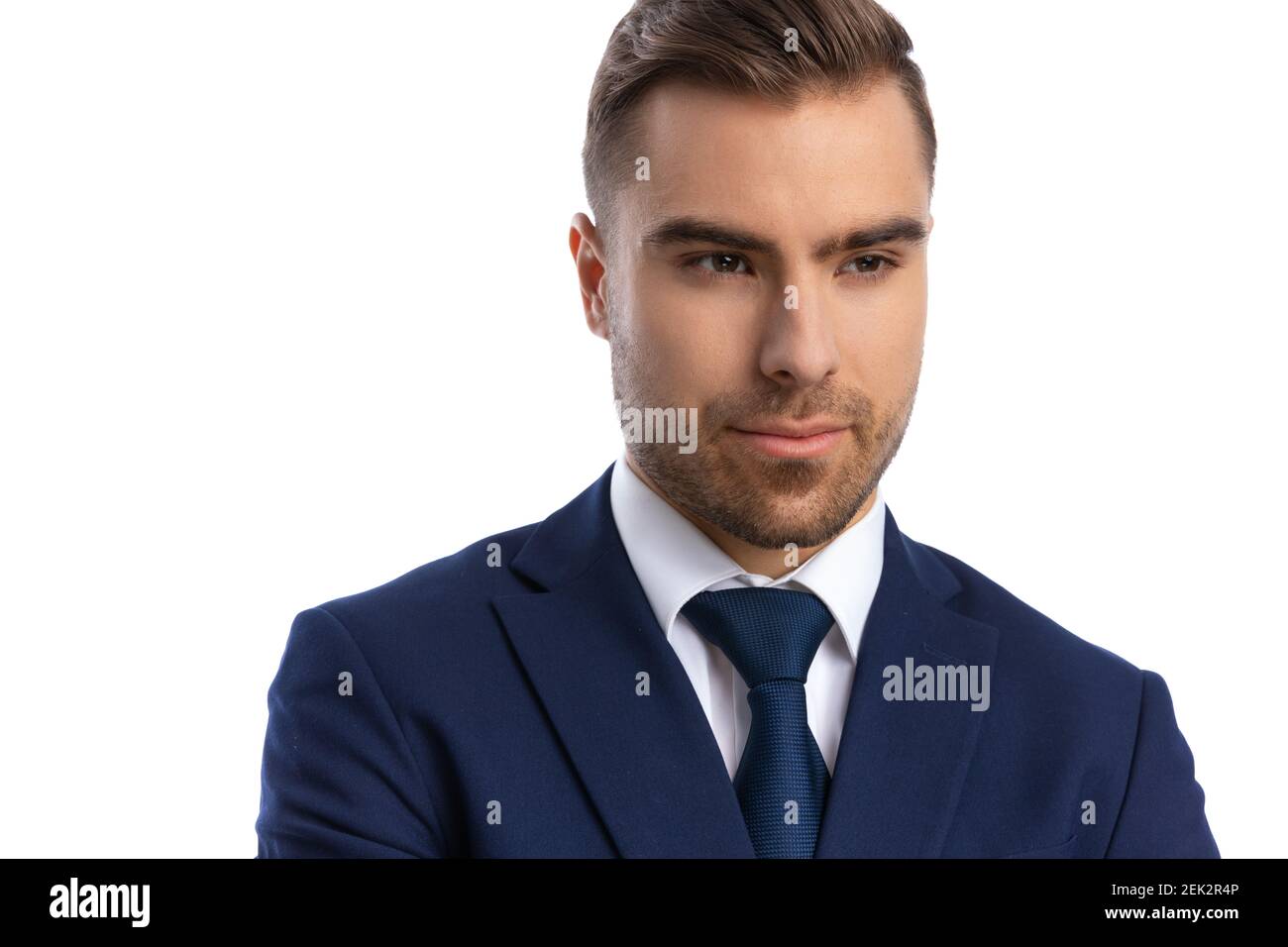 Close up unshaved man holding hi-res stock photography and images - Alamy