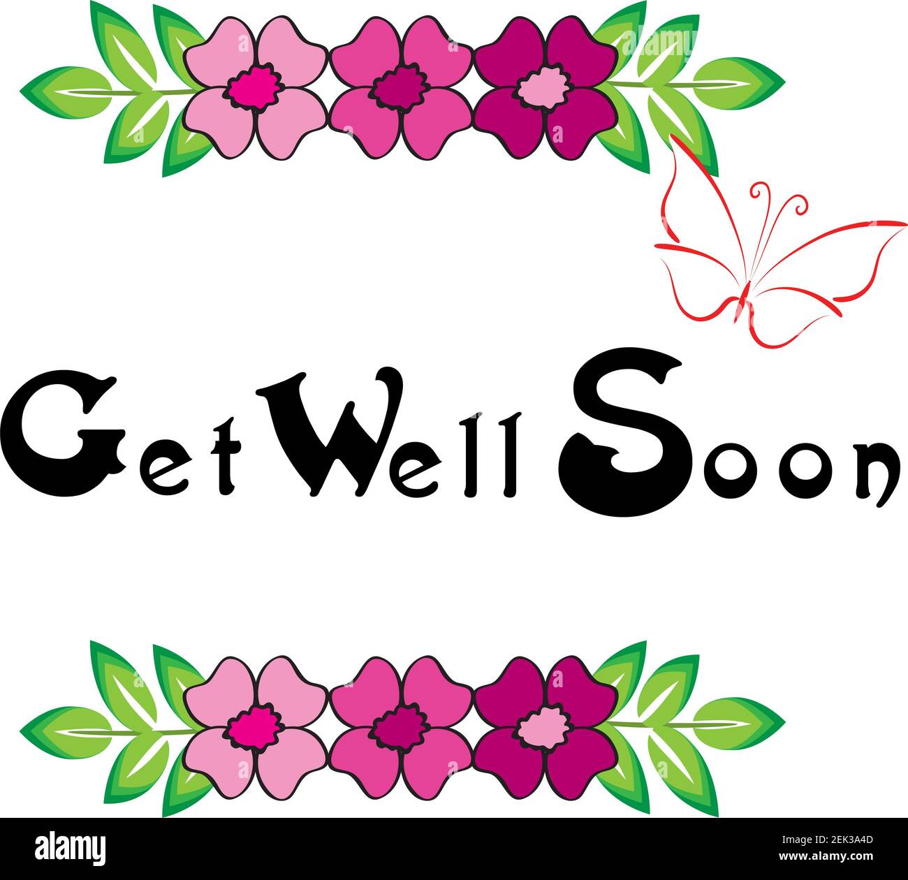 Get Well Soon Card Flowers High Resolution Stock Photography and Images