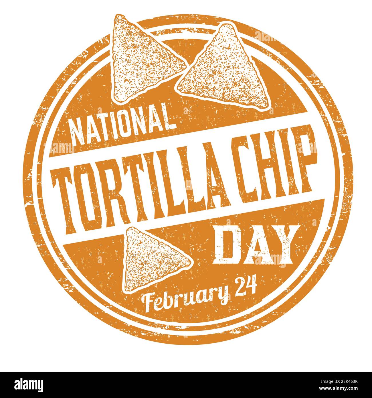 National tortilla chip day grunge rubber stamp on white background