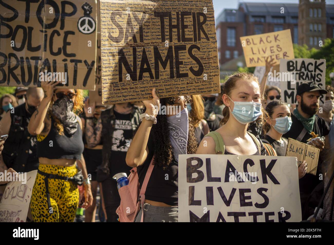 Blm Rally Black Lives Matter demonstrators rally, prior to marching, in ...